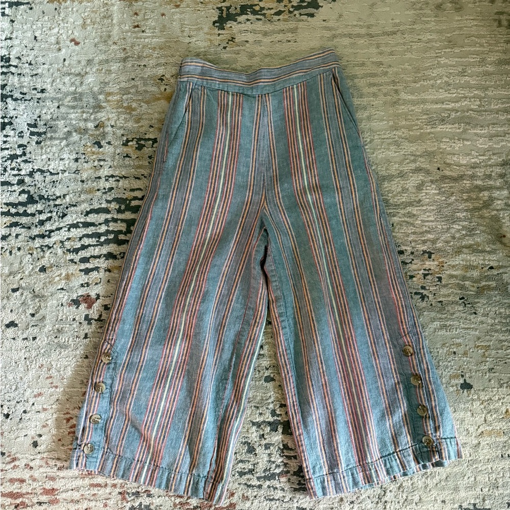 Madewell Blue and Pink Striped Pants
